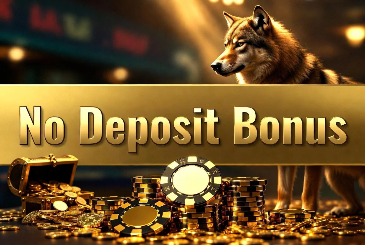 Wolf Winner Casino no deposit bonus of 20 free spins on the Wolf Saga pokie