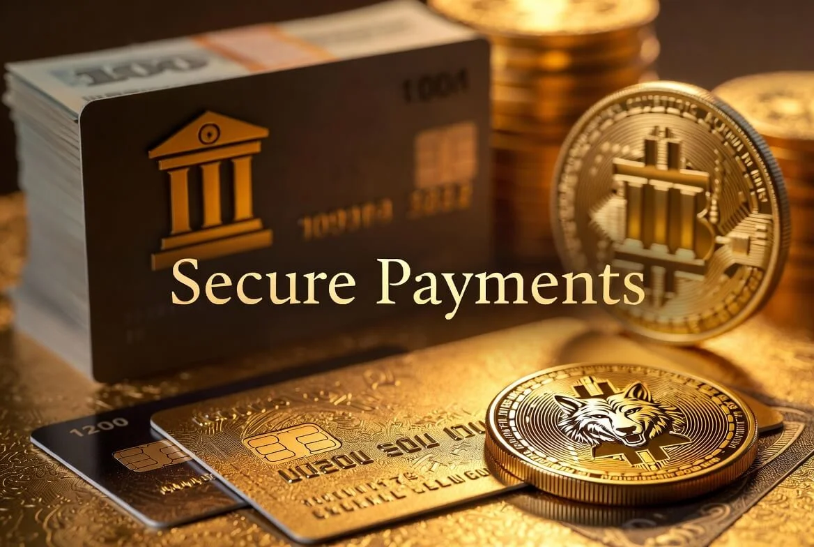 Wolf Winner withdrawal methods including PayID, crypto and bank transfer in AUD